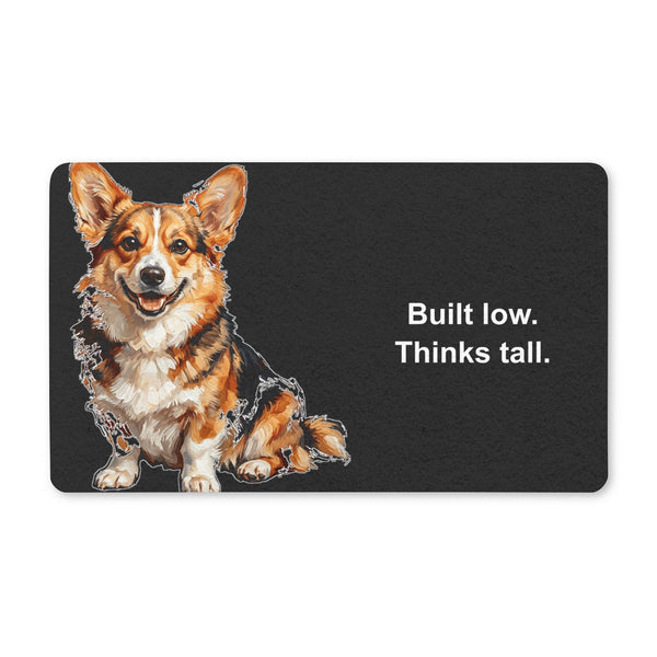 Pembroke Welsh Corgi Doormat | Cute Cartoon Dog Floor Mat | Corgi Lover Gift | Dog Mom Home Decor | Indoor Entryway Welcome Mat