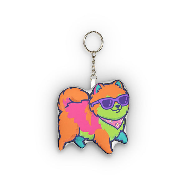 Y2K Pomeranian Plush Keychain | Tritan