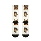 German Shepherd Socks | Fun All Over Print Dog Socks | German Shepherd Mom Gift | Cute Crew Socks for Dog Lovers | Stocking Stuffer