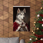 Siberian Husky Kings & Queens Royal Portrait Matte Poster, Regal Dog Art Print, Siberian Husky Lover Gift, Wall Art
