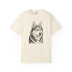 Husky Woodcut Shirt | Comfort Colors Dog Tee