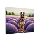 German Shepherd Acrylic Painting Stretched Canvas | Dog Wall Art Decor | Pet Portrait Gift for Dog Lovers | GSD Home Decor | High-Quality Pr