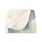 Poodle Watercolor Rain Garden Throw Blanket | Premium Dog Art | Tritan