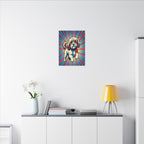 Havanese Comic Art Canvas - Energetic Pop Art Dog Portrait with Halftone Style