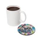 French Bulldog Watercolor Butterfly Bloom Drink Coaster | Premium Dog Art | Tritan