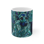 German Shepherd Low Poly Cool Jewel Ceramic Mug 11oz | Dog Lover Gift