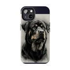 Charcoal Rottweiler Rottweiler Tough Phone Case - Rottweiler pride — gentle giants deserve great art — view 54 of 103