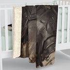 Poodle Medieval Knight Portrait Regal Throw Blanket | Premium Dog Art | Tritan