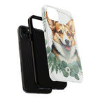 Corgi Watercolor Botanical Wreath Phone Case | Premium Dog Prints | Tritan — view 22 of 28