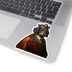 Dachshund Kings & Queens Royal Portrait Sticker, Dog Portrait Vinyl Decal, Kiss-Cut Sticker, Dachshund Lover Gift