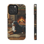 Acrylic Bernese Mountain Dog - Winter Hearth | Tough Phone Case