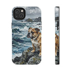 English Bulldog Acrylic Gallery Print Coastal Cliffside Phone Case | Premium Dog Prints | Tritan — view 4 of 28