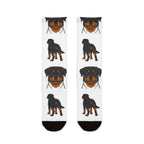 Rottweiler Socks | Fun All Over Print Dog Socks | Rottie Mom Gift | Cute Crew Socks for Dog Lovers | Stocking Stuffer