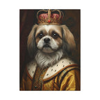 Shih Tzu Renaissance Royal Portrait Canvas Wall Art, Regal Dog Painting, Shih Tzu Lover Gift, Stretched Canvas