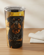 On the Clock Rottweiler Tumbler 20oz | Tritan