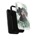 Dachshund Watercolor Botanical Wreath Phone Case | Premium Dog Prints | Tritan — view 16 of 28