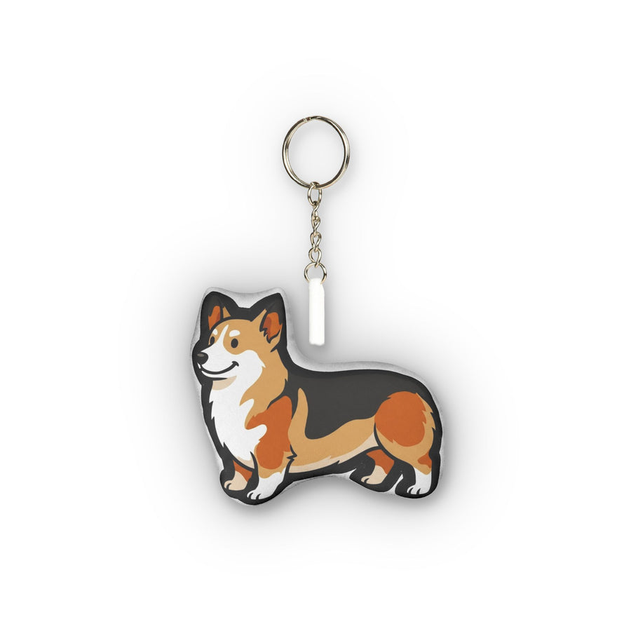 Pop Art Corgi Plush Keychain | Tritan