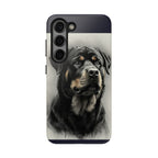 Charcoal Rottweiler Rottweiler Tough Phone Case - Rottweiler pride — gentle giants deserve great art — view 21 of 103