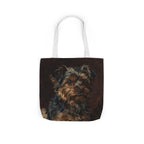 Yorkshire Terrier Tote Bag | Painterly Dog Art Canvas Tote | Yorkie Mom Gift | Dog Lover Market Bag | Pet Portrait Accessory
