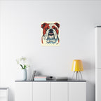 Comic Book English Bulldog Canvas — Bold Dog Wall Art