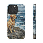 Acrylic Gallery Print Labrador Retriever - Coastal Cliffside | Tough Phone Case — view 3 of 28
