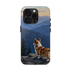 Acrylic Corgi - Mountain Overlook | Tough Phone Case