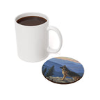 Acrylic German Shepherd - Mountain Overlook | Cork Back Coaster