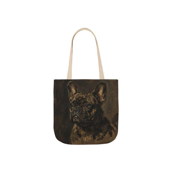 French Bulldog Tote Bag | Painterly Dog Art Canvas Tote | Frenchie Mom Gift | Dog Lover Market Bag | Pet Portrait Accessory