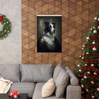 Border Collie Kings & Queens Royal Portrait Matte Poster, Regal Dog Art Print, Border Collie Lover Gift, Wall Art