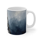 Acrylic-Style Siberian Husky - Slate Blue | Ceramic Mug 11oz