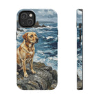 Acrylic Gallery Print Labrador Retriever - Coastal Cliffside | Tough Phone Case — view 4 of 28