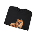 Pomeranian Sweatshirt | Painterly Dog Art Crewneck | Pom Mom Gift | Cozy Pullover for Dog Lovers | Pet Portrait Apparel