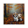 Acrylic Shih Tzu - Autumn Woods | Kiss-Cut Stickers