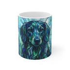 Dachshund Low Poly Cool Jewel Ceramic Mug 11oz | Dog Lover Gift