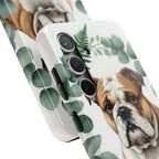 English Bulldog Watercolor Botanical Wreath Phone Case | Premium Dog Prints | Tritan — view 26 of 28