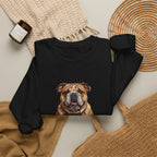English Bulldog Sweatshirt | Painterly Dog Art Crewneck | Bulldog Mom Gift | Cozy Pullover for Dog Lovers | Pet Portrait Apparel