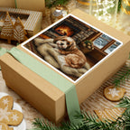 Acrylic Havanese - Winter Hearth | Kiss-Cut Stickers