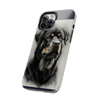 Charcoal Rottweiler Rottweiler Tough Phone Case - Rottweiler pride — gentle giants deserve great art — view 52 of 103