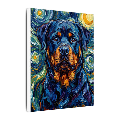 Gallery-wrapped canvas side profile showing the 0.75 inch depth