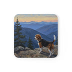 Acrylic Beagle - Mountain Overlook | Cork Back Coaster
