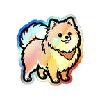Pop Art Pomeranian Holo Sticker | Tritan