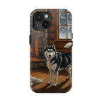 Acrylic Siberian Husky - Winter Hearth | Tough Phone Case