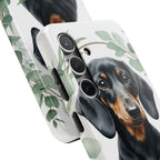 Dachshund Watercolor Botanical Wreath Phone Case | Premium Dog Prints | Tritan — view 26 of 28