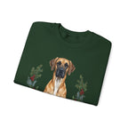 Great Dane Christmas Wreath Crewneck Sweatshirt — view 3
