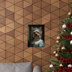 Yorkshire Terrier Kings & Queens Royal Portrait Matte Poster, Regal Dog Art Print, Yorkshire Terrier Lover Gift, Wall Art