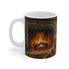 Acrylic Corgi - Winter Hearth | Ceramic Mug 11oz