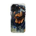 Rottweiler Watercolor Wildflower Field Phone Case | Premium Dog Prints | Tritan — view 8 of 28