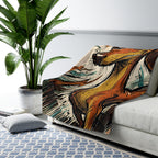 Dachshund Comic Pop Art Throw Blanket | Premium Dog Art | Tritan