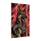 The Defender German Shepherd - V6 Extreme Comic Edition Canvas