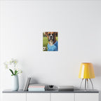 Boxer Dog Oil Painting Soccer Portrait Canvas Wall Art Decor Gift for Dog Lover